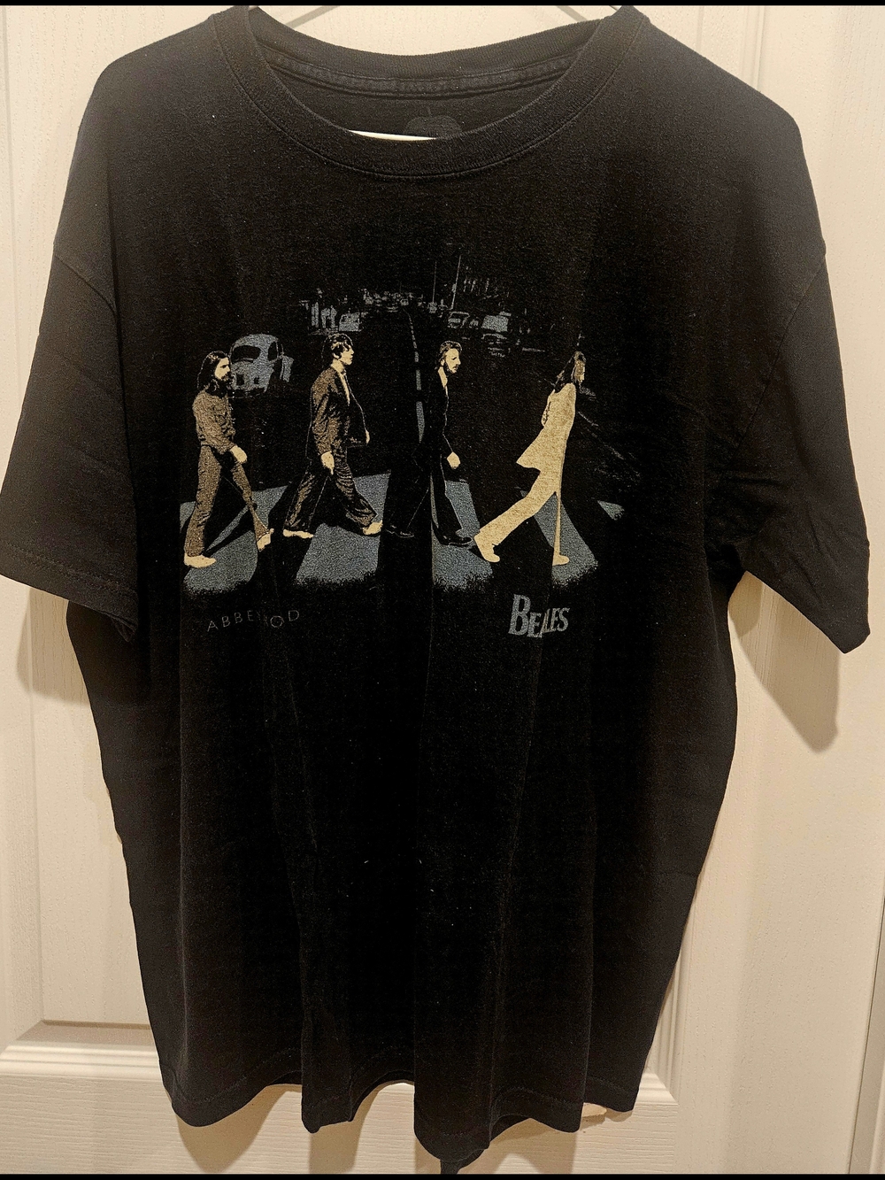 The Beatles Black Abbey Road Walk Graphic Tee